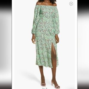 AFRM of shoulder dress